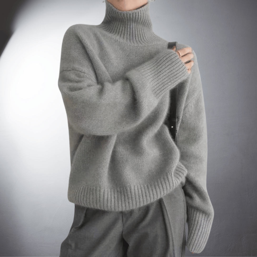 Adalgisa | Roll Neck Sweater In Soft Cashmere