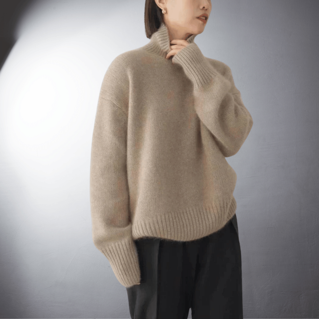 Adalgisa | Roll Neck Sweater In Soft Cashmere