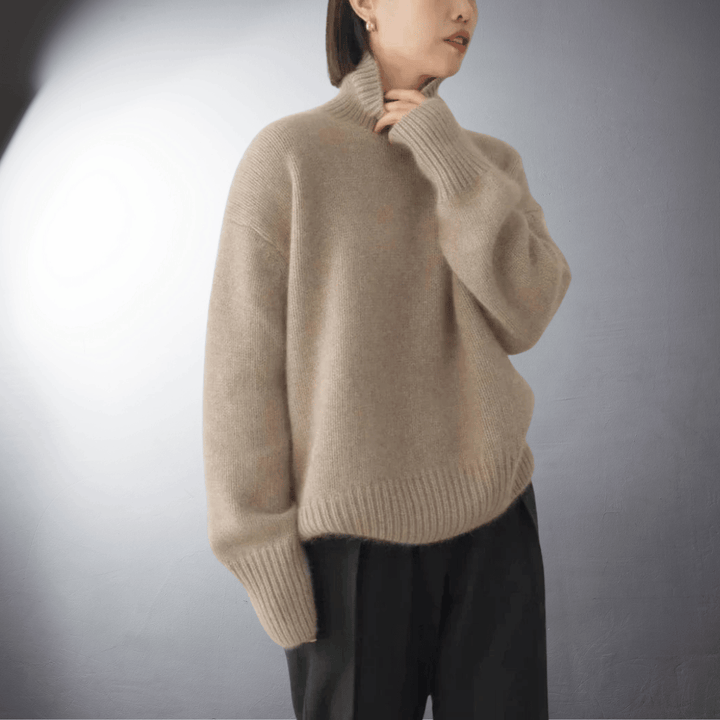 Adalgisa | Roll Neck Sweater In Soft Cashmere